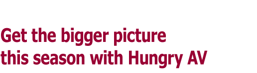 Get the bigger picture this season with Hungry AV